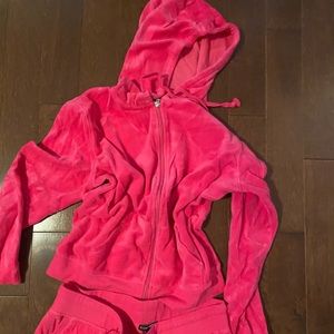 Velvet sweatpants suit